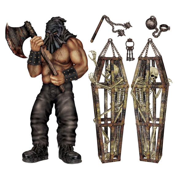 Beistle Executioner & Skeleton Props - Party Supply Decoration for Halloween