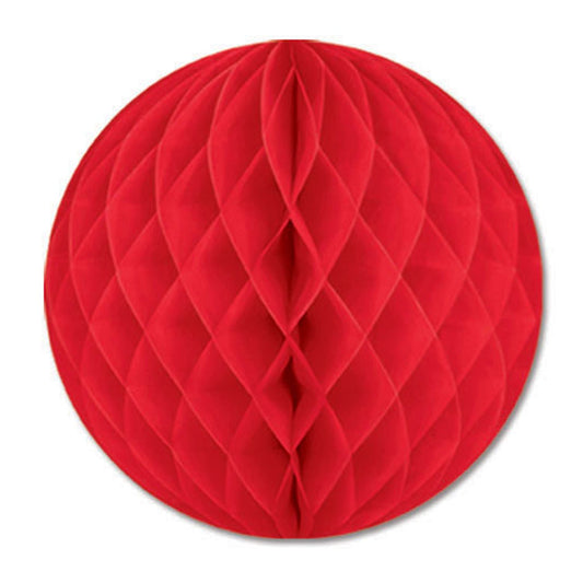 Beistle Red Art-Tissue Ball - Party Supply Decoration for General Occasion