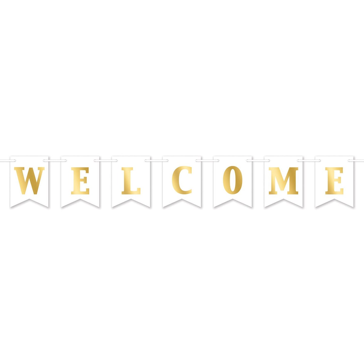 Beistle Foil Welcome Streamer 6 in  x 6' (1/Pkg) Party Supply Decoration : General Occasion