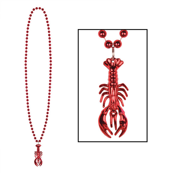 Beistle Crawfish Beads (3/pkg) - Party Supply Decoration for Mardi Gras