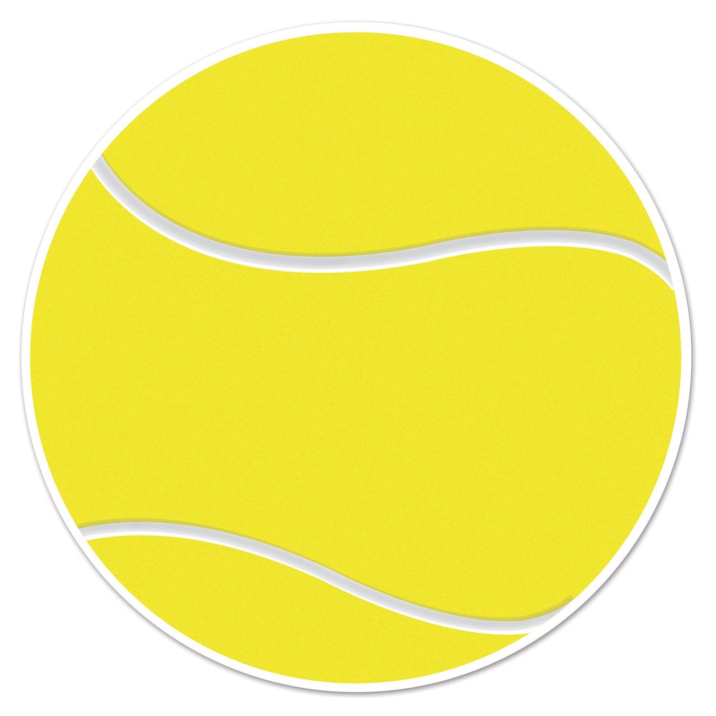 Beistle Tennis Ball Cutout 10 in  (1/Card) Party Supply Decoration : Tennis