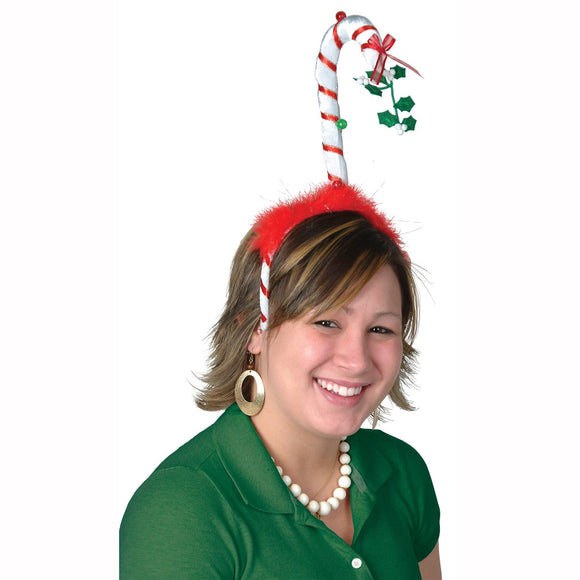 Beistle Mistletoe Candy Cane Bopper  (1/Card) Party Supply Decoration : Christmas/Winter