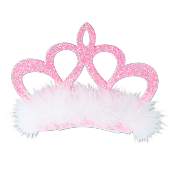 Beistle Pink Princess Crown Hair Clip - Party Supply Decoration for Princess