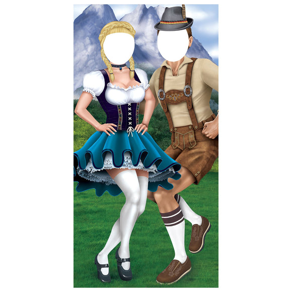 Beistle Oktoberfest Couple Photo Prop Stand-Up - Party Supply Decoration for Oktoberfest