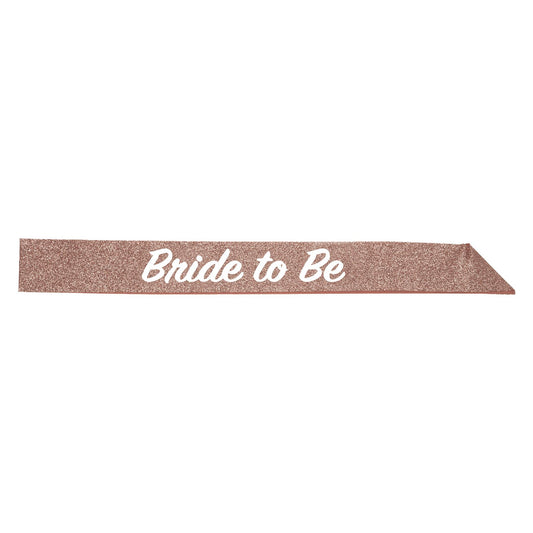 Beistle Bride To Be Glittered Sash - Party Supply Decoration for Bachelorette