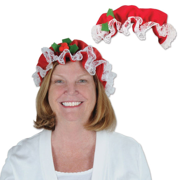 Beistle Mrs. Claus Hat  (1/Pkg) Party Supply Decoration : Christmas/Winter