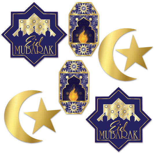 Beistle Foil Ramadan Cutouts   (8/Pkg) Party Supply Decoration : Ramadan