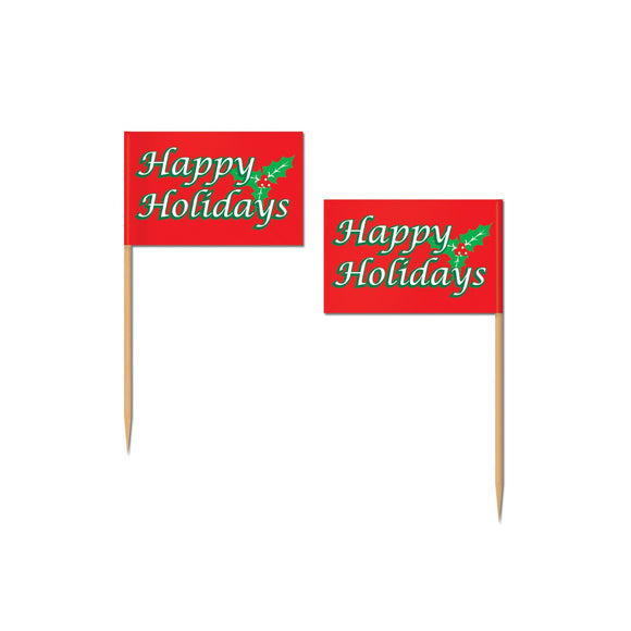 Beistle Happy Holidays Picks - Party Supply Decoration for Christmas / Winter
