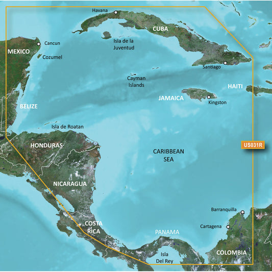 Garmin BlueChart g3 HD - HXUS031R - Southwest Caribbean - microSD/SD [010-C0732-20]