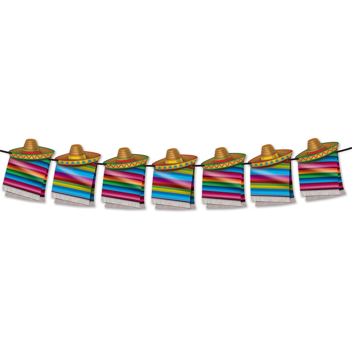 Beistle Fiesta Streamer 80.75 in  x 6' (1/Pkg) Party Supply Decoration : Fiesta/Cinco de Mayo