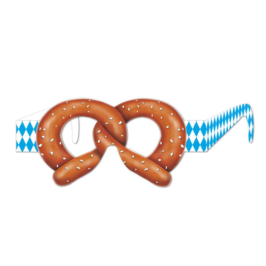 Beistle Pretzel Eyeglasses (12 per pack) - Party Supply Decoration for Oktoberfest