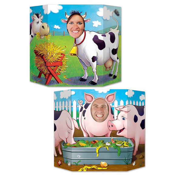 Beistle Barnyard Friends Photo Prop - Party Supply Decoration for Farm