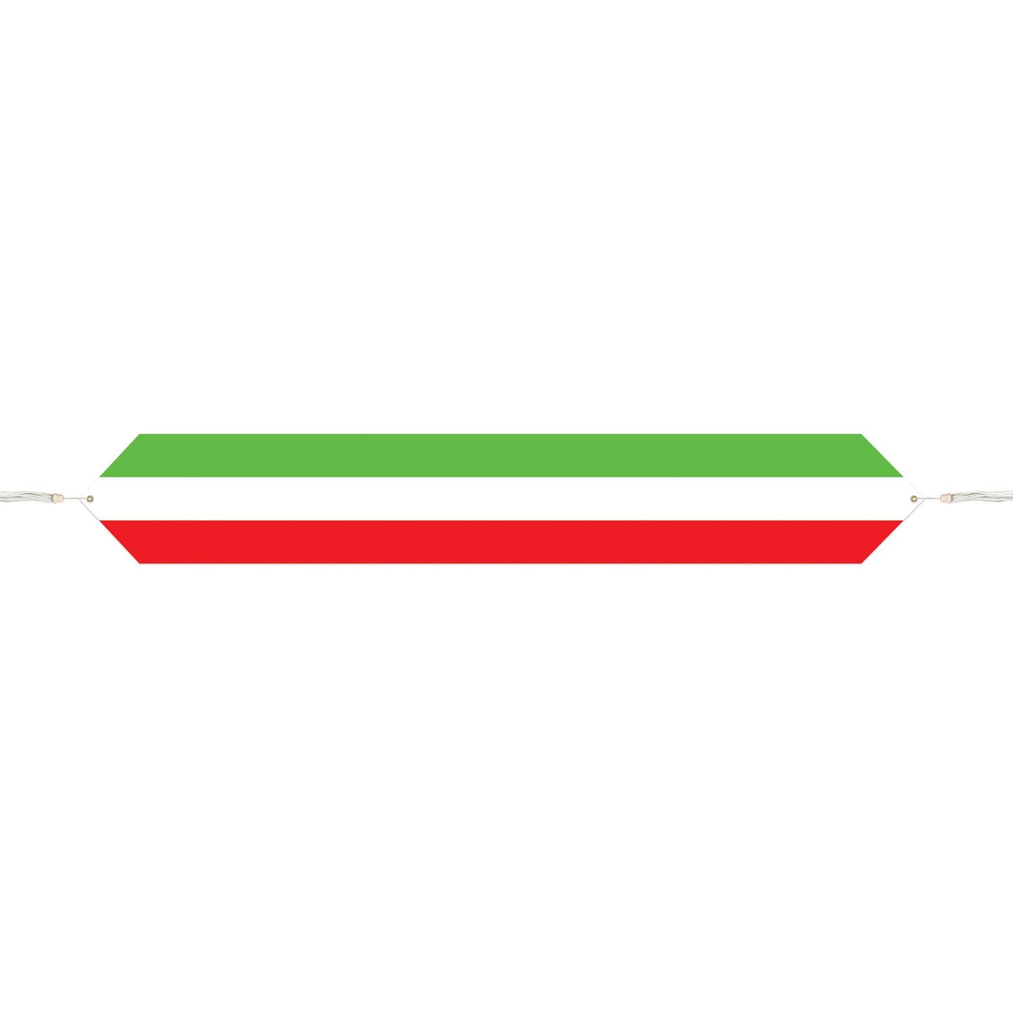 Beistle Printed Red, White, and Green Table Runner - Party Supply Decoration for Fiesta / Cinco de Mayo