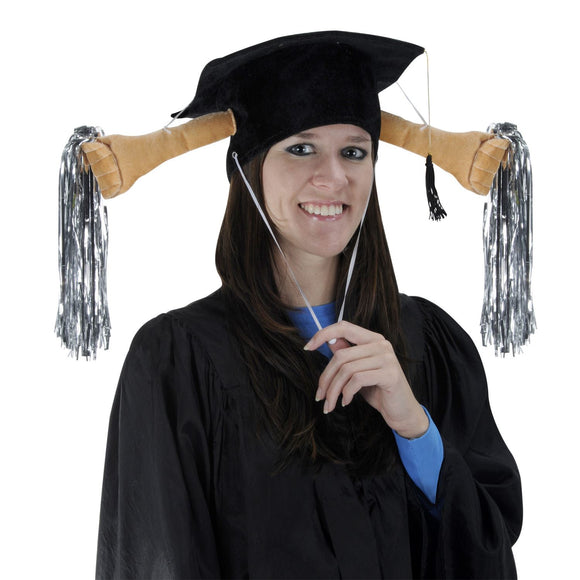 Beistle Plush Grad Shaker Cap - Party Supply Decoration for Graduation