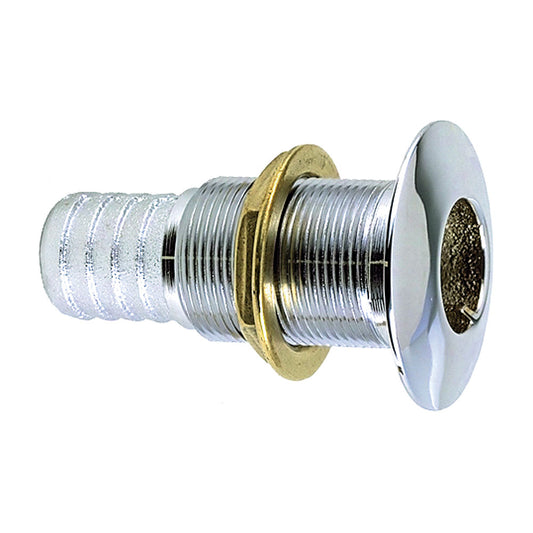 Perko 1" Thru-Hull Fitting f/ Hose Chrome Plated Bronze MADE IN THE USA [0350006DPC]