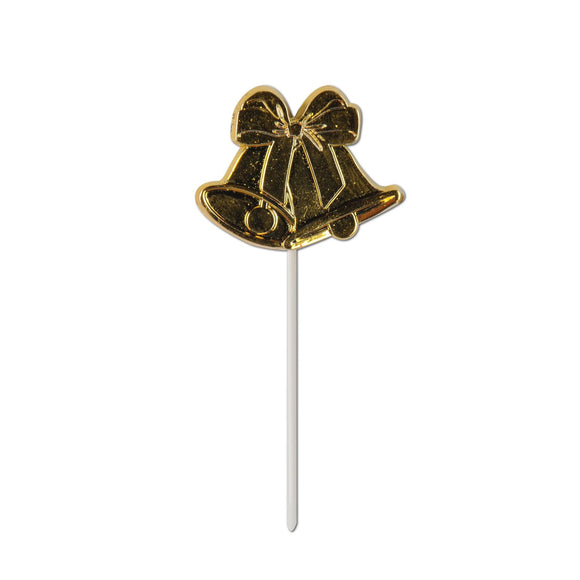 Beistle Gold Bell Picks - Party Supply Decoration for Anniversary