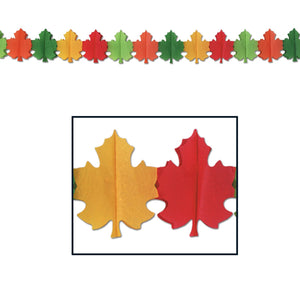 Beistle Fall Leaf Garland - Party Supply Decoration for Thanksgiving / Fall