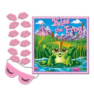 Beistle Kiss The Frog Party Game - Party Supply Decoration for Princess
