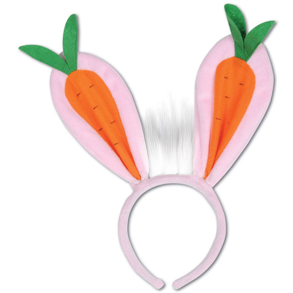 Beistle Carrot Ears Headband  (1/Card) Party Supply Decoration : Easter