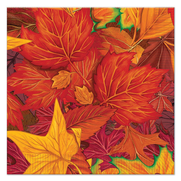 Beistle Fall Leaf Luncheon Napkins - Party Supply Decoration for Thanksgiving / Fall