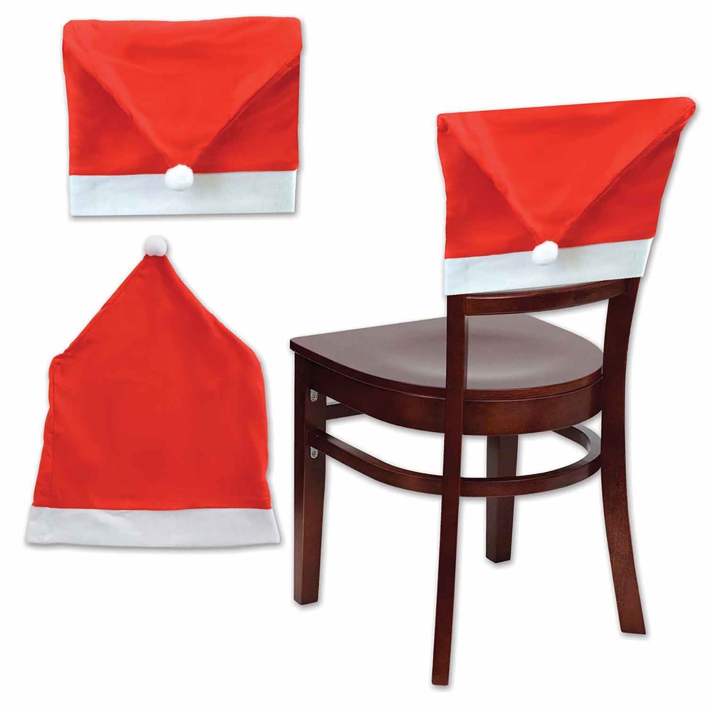 Beistle Santa Hat Chair Cover 19 in  x 25 in  (1/Pkg) Party Supply Decoration : Christmas/Winter