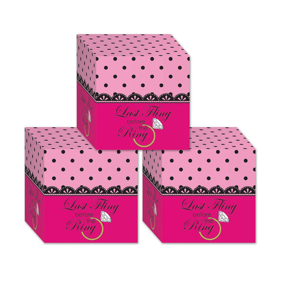 Beistle Bachelorette Favor Boxes - Party Supply Decoration for Bachelorette