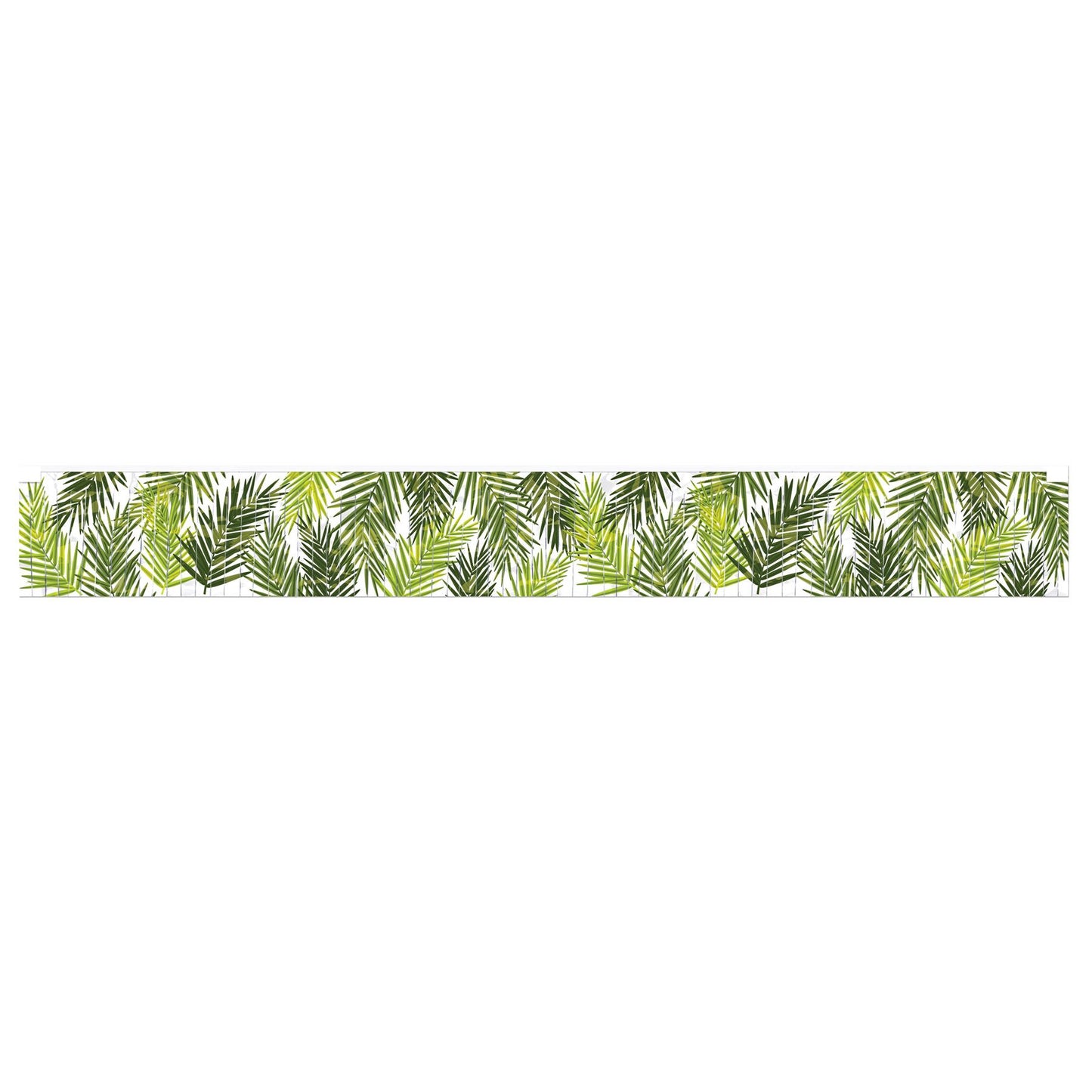 Beistle Metallic Palm Leaf Fringe Banner 70.5 in  x 5' (1/Pkg) Party Supply Decoration : Luau