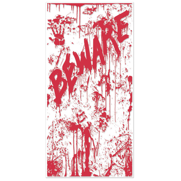 Beistle Bloody Door Cover - Party Supply Decoration for Halloween