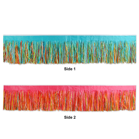 Beistle Multi-Color Tissue Fringe Drape - Party Supply Decoration for General Occasion