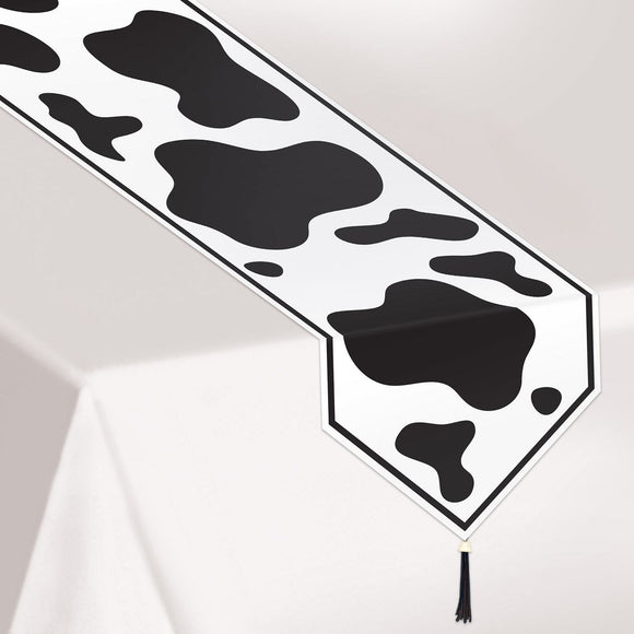 Beistle Printed Cow Print Table Runner - Party Supply Decoration for Farm