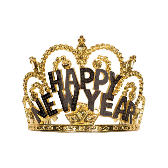 Beistle Plastic Happy New Year Tiara - Party Supply Decoration for New Years