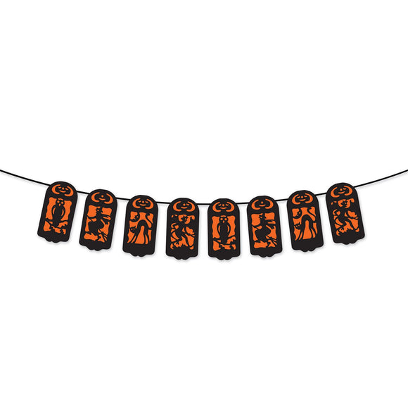 Beistle Halloween String Banner 7 in  x 6' (1/Pkg) Party Supply Decoration : Halloween-Vintage