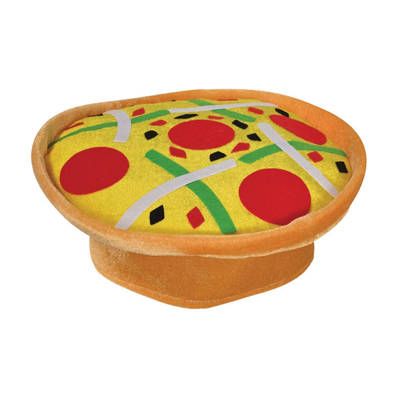 Beistle Plush Pizza Hat  (1/Card) Party Supply Decoration : Italian