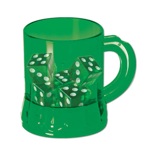 Beistle St Pat's "Mug" Shot w/Dice - Party Supply Decoration for St. Patricks