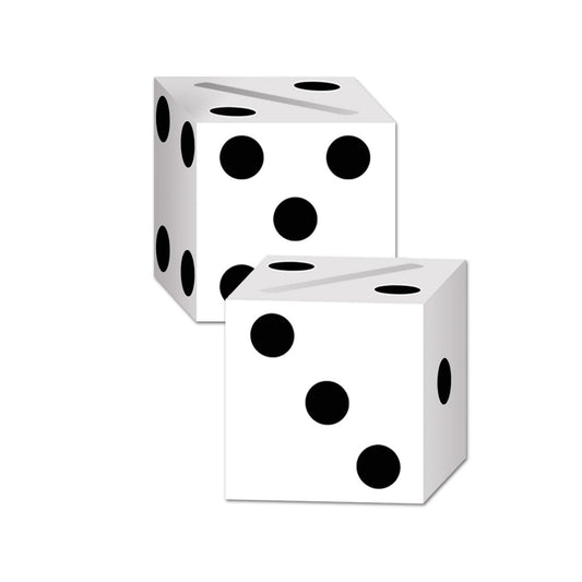 Beistle Dice Card Boxes (Two Per Package) - Party Supply Decoration for Casino