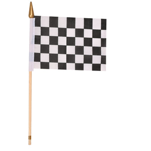 Beistle Rayon Racing Flag (4 in x 6 in) - Party Supply Decoration for Racing
