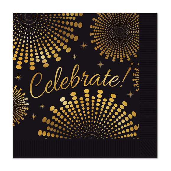 Beistle Celebrate! Luncheon Napkins - Party Supply Decoration for Awards Night