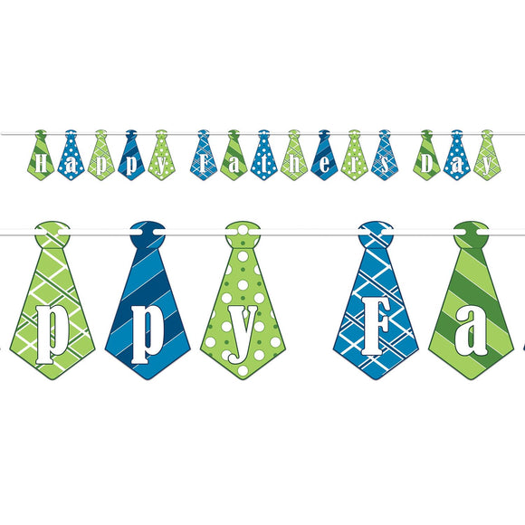 Beistle Happy Father's Day Streamer 60.75 in  x 12' (1/Pkg) Party Supply Decoration : Mothers/Fathers Day