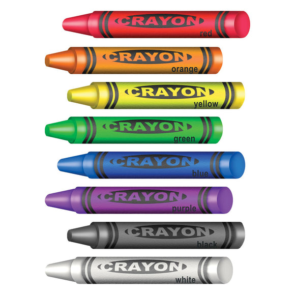 Beistle Crayon Wall Clings - Party Supply Decoration for Educational