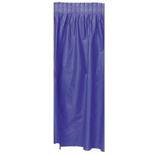 Beistle Purple Plastic Table Skirting - Party Supply Decoration for General Occasion