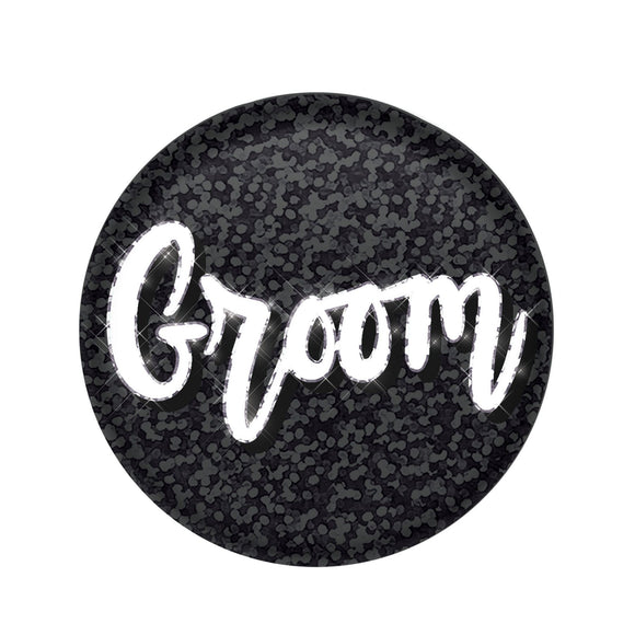 Beistle Groom Button - Party Supply Decoration for Wedding