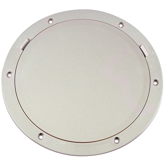 Beckson 8" Smooth Center Pry-Out Deck Plate - White [DP81-W]