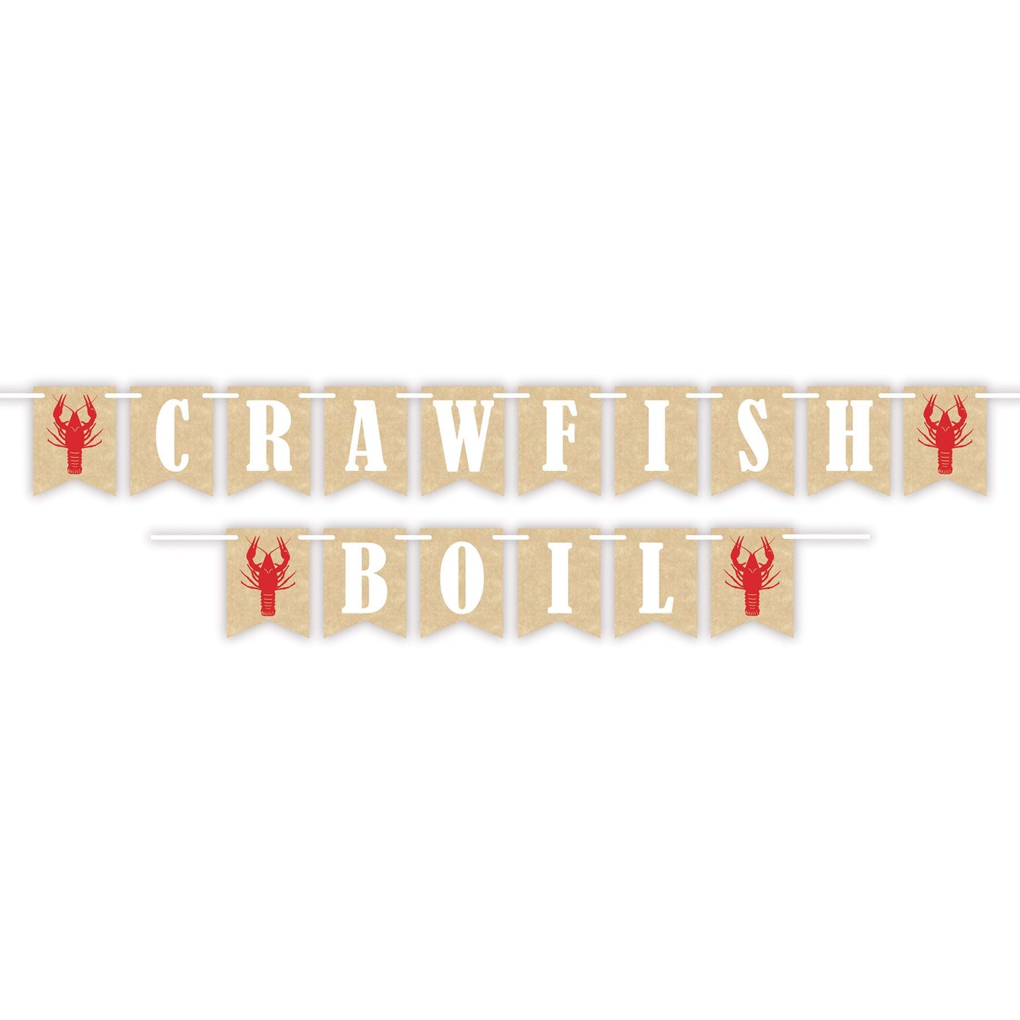 Beistle Crawfish Boil Streamer 6 in  x 7' 6 in  (1/Pkg) Party Supply Decoration : Mardi Gras