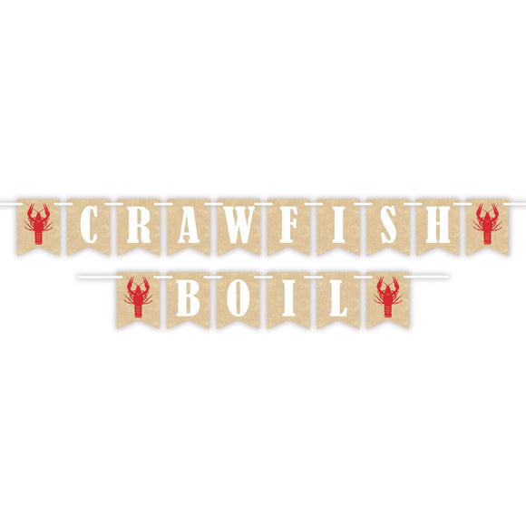 Beistle Crawfish Boil Streamer 6 in  x 7' 6 in  (1/Pkg) Party Supply Decoration : Mardi Gras