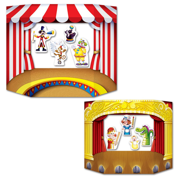 Beistle Puppet Show Theater Photo Prop - Party Supply Decoration for Birthday
