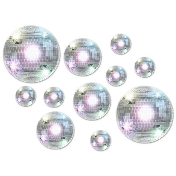 Beistle Disco Ball Cutouts Asstd (20/Pkg) Party Supply Decoration : 70's