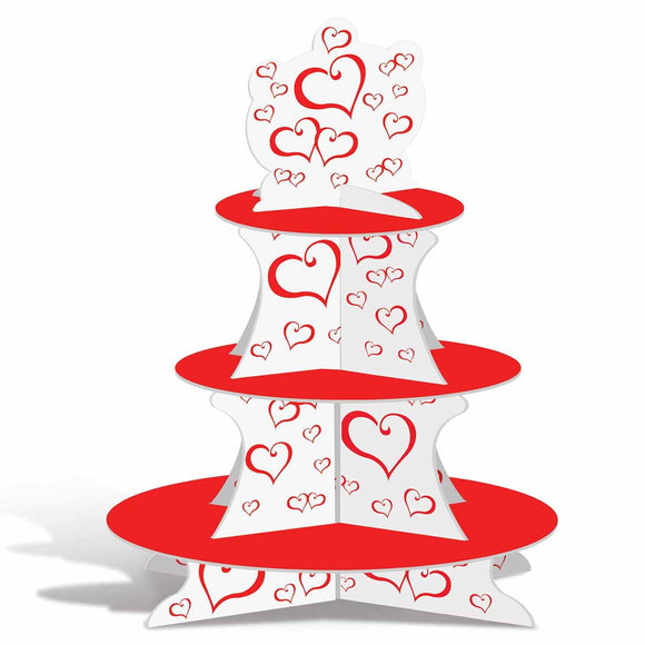 Beistle Valentine Cupcake Stand - Party Supply Decoration for Valentines