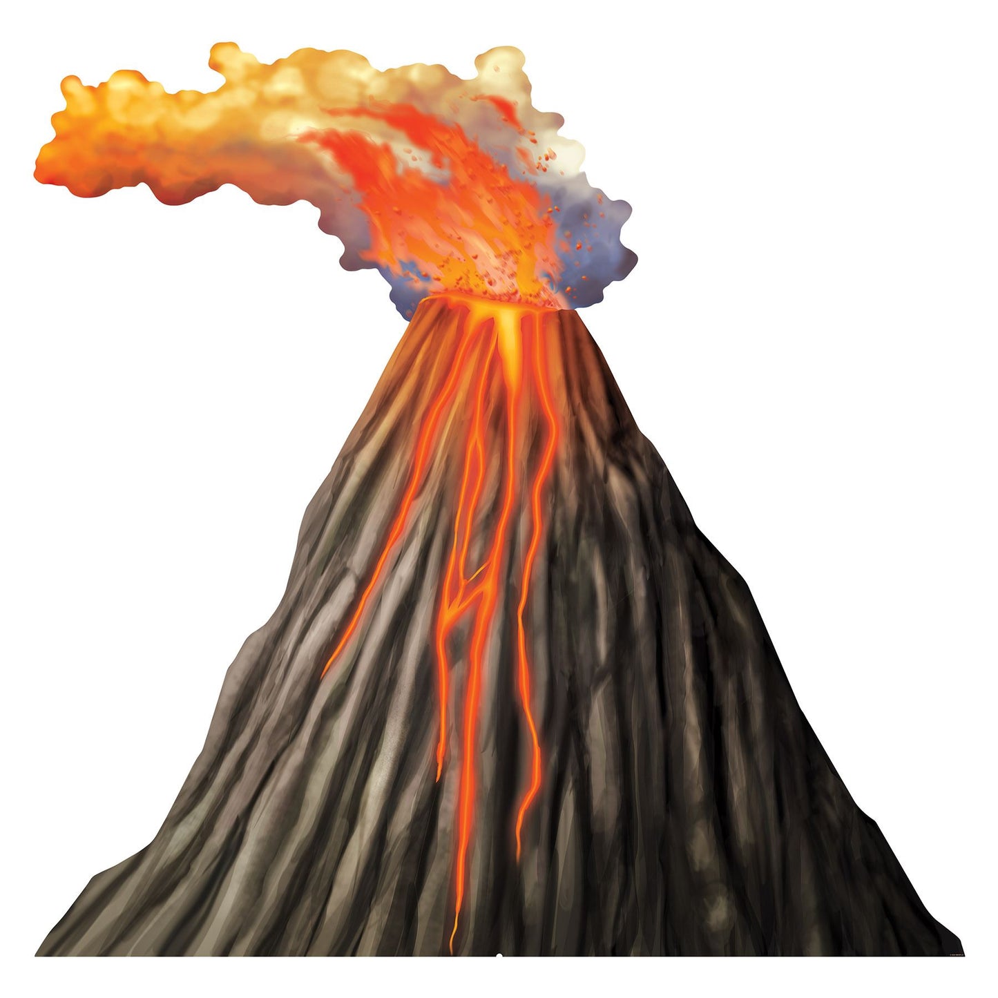 Beistle Luau Volcano Stand-Up - Party Supply Decoration for Prom