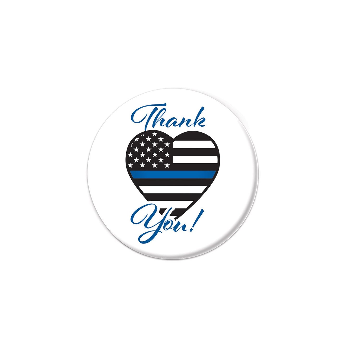 Beistle Thank You! Law Enforcement Button - Party Supply Decoration for Patriotic