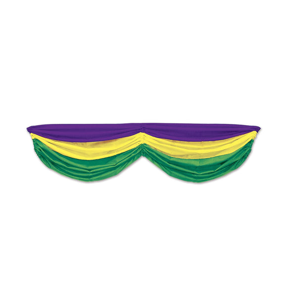 Beistle Mardi Gras Fabric Bunting - Party Supply Decoration for Mardi Gras
